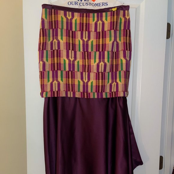 African attire newly made-purple/multi-colored - Picture 3 of 3